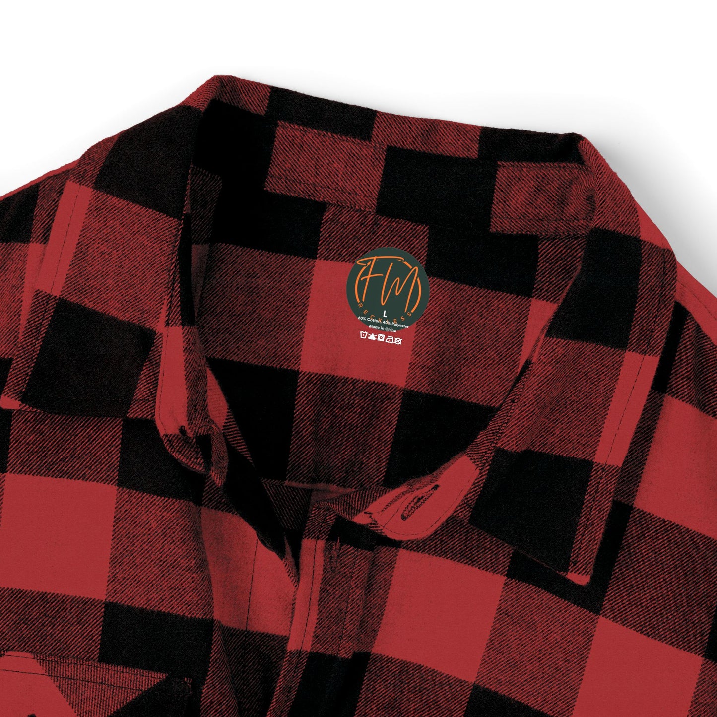 Unisex Flannel Shirt LOGO Red