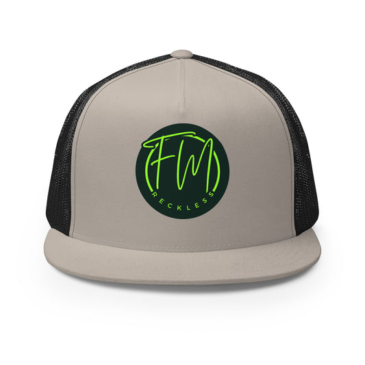 FM LOGO - Trucker Cap - black/greige