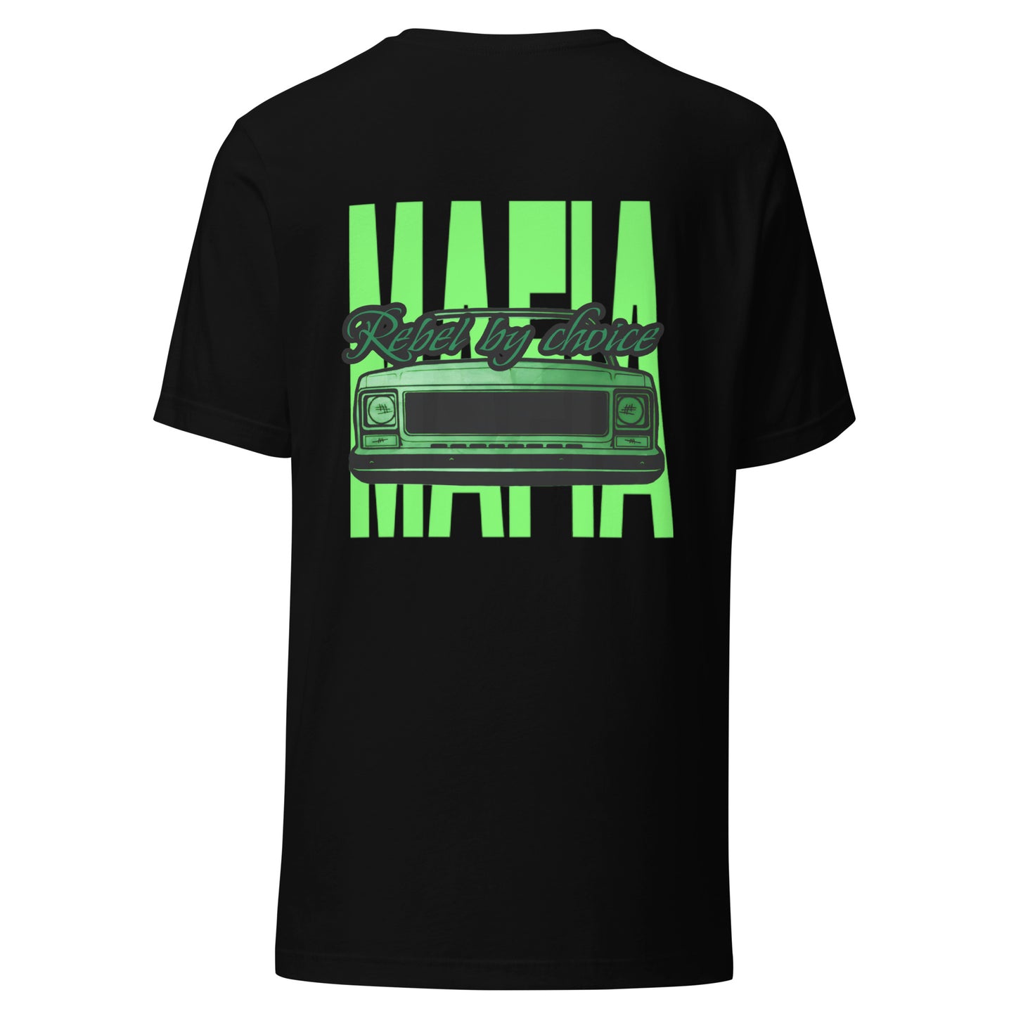 REBEL BY CHOICE - green/black Tee